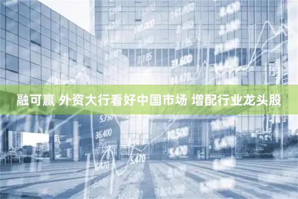 融可赢 外资大行看好中国市场 增配行业龙头股
