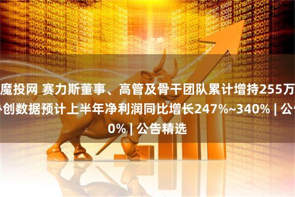魔投网 赛力斯董事、高管及骨干团队累计增持255万股；协创数据预计上半年净利润同比增长247%~340% | 公告精选